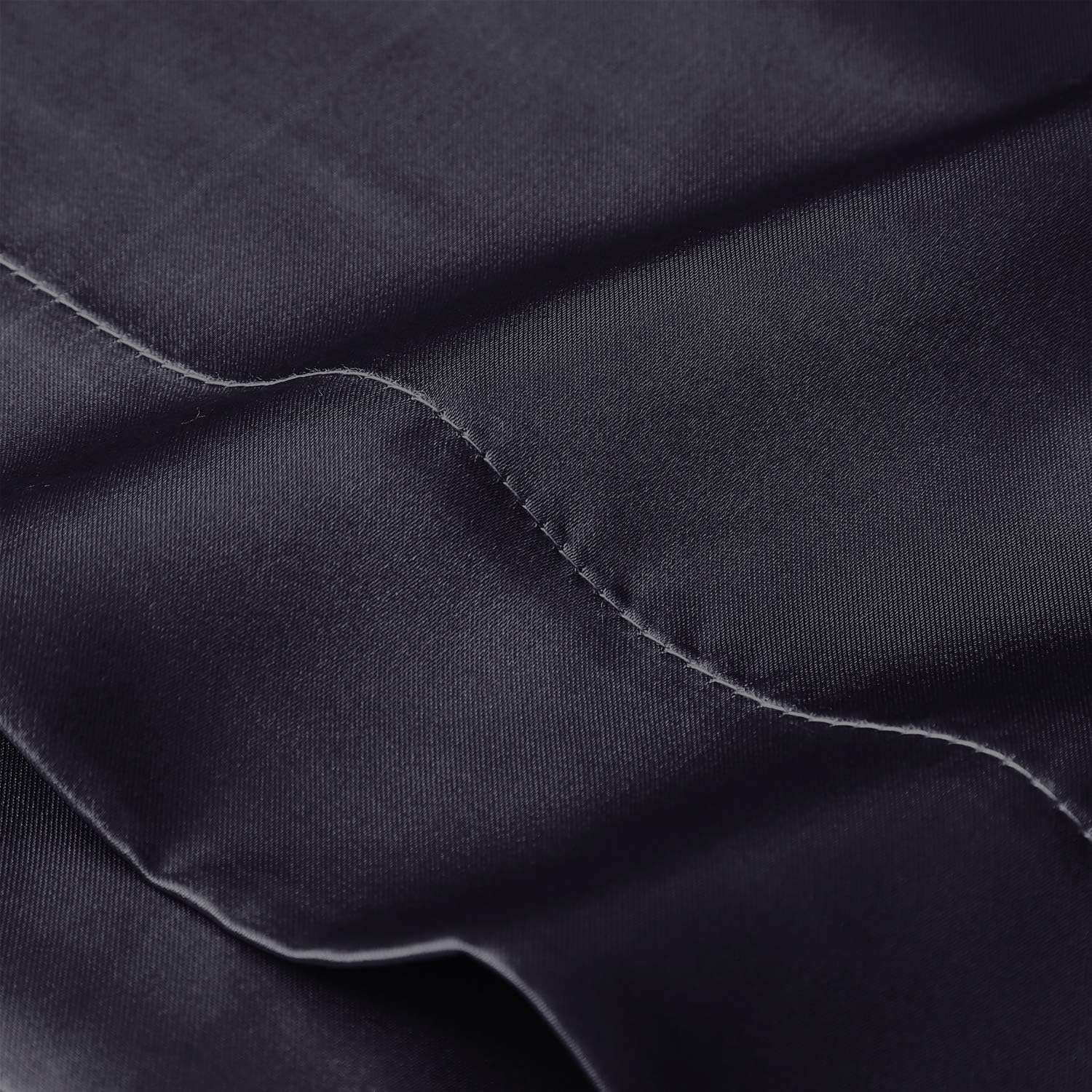 Love's cabin Silk Satin Pillowcase for Hair and Skin (Black, 20x30 inches) Slip Pillow Cases Queen Size Set of 2 - Satin Cooling Pillow Covers with Envelope Closure: Home & Kitchen