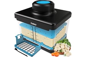FULLSTAR Tofu Press, Tofu Press Dishwasher Safe, Tofu, Extra Firm Tofu, Tofu Extra Firm Organic, Tofu Press Box for Silken and Extra Firm Tofu, Tofu Press Dishwasher Safe Bpa Free, Firm Tofu, Tofu Presser Blue