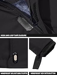 TACVASEN Winter Jacket Men Fleece Coat Mens
