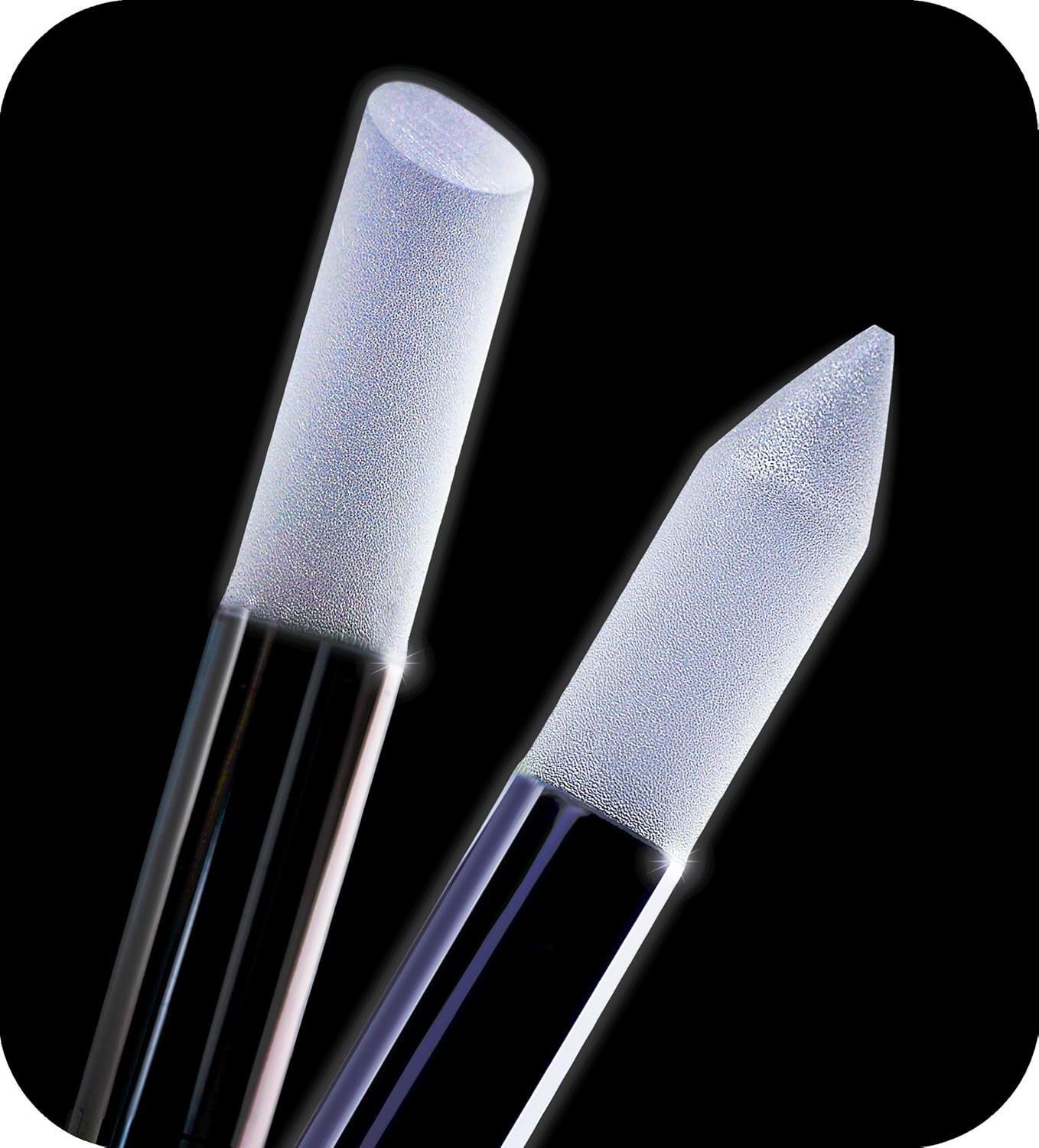 Glass Cuticle Pusher Nail File - Manicure Stick, Professional Precision Filing Cuticle Remover, Abrasive Surface Never Wears Out, Genuine Czech Quality by Gladzy: Beauty