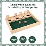 Toyrific Shut The Box Game for 2 Players Wooden Board Dice view 6