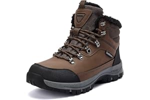 Lamincoa Mens Snow Boots Water Resistant Hiking Boots for Men Non-slip Winter Outdoor Warm Comfort Camping Backpacking Shoe