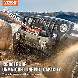 VEVOR Electric Winch, 13,500 lb, 12V DC Truck Winch