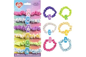 Care Bears 6 Piece Hair Scrunchie Set, Hair Accessories for Girls, School Rewards Party Favors, Stocking Stuffer, Birthday Gi