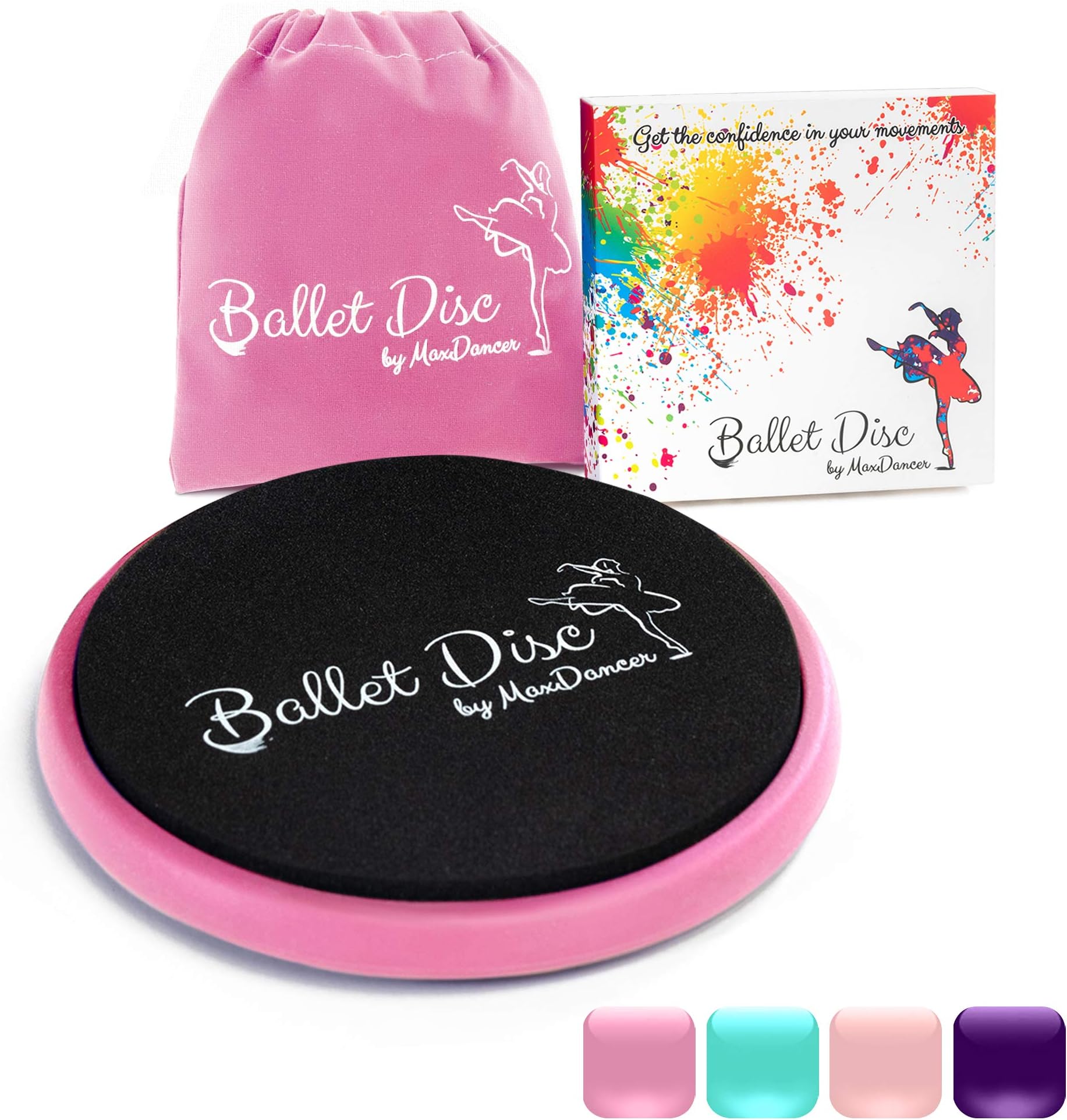 Ballet Turning Disc for Dancers, Gymnastics and Ice Skaters. Portable Turn Board for Dancing on Releve. Make Your Turns, Pirouette and Balance Better