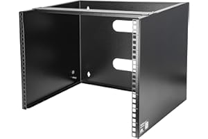 StarTech.com 8U Wall Mount Patch Panel Bracket - 13.75 inch Deep - 19" Patch Panel Rack for Shallow Network Equipment- 80lbs Capacity (WALLMOUNT8)