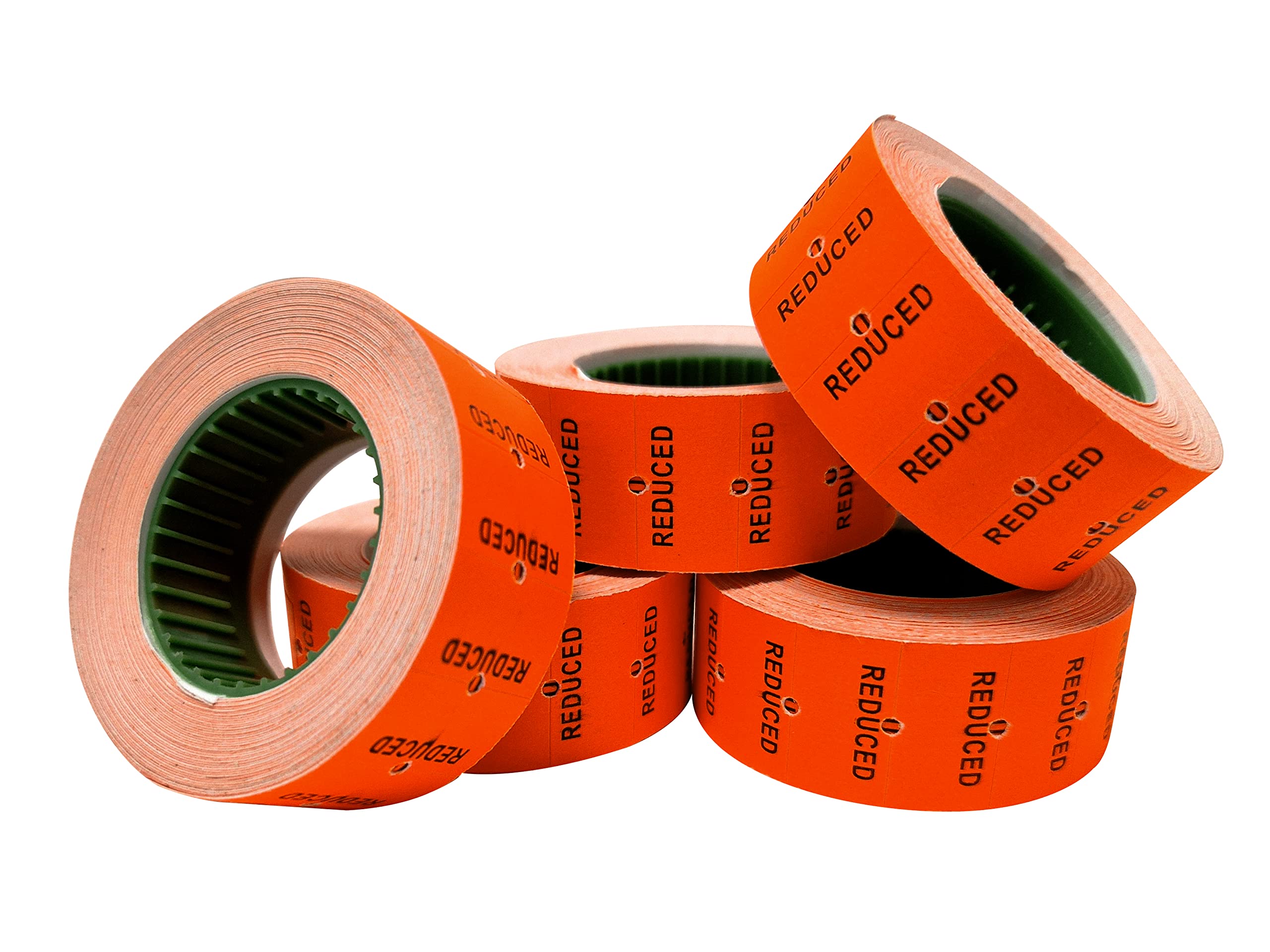 Swift Price Gun Labels (CT1 Punch Hole) Orange Reduced 22 x 12mm
