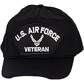 Gravity Trading Military Hats for Men - US Veterans Hat Black Cap Military Gifts for Men