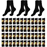 48 Pairs Bulk Thermal Winter Socks for Men, Warm Heavy Duty Cold Resistant Thick Boot Sock
