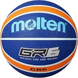 Molten BGR7-NOR Premium Rubber Basketball Size 6 Blue Orange Indoor/Outdoor