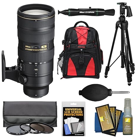 Nikon 70 – 200 mm f/2.8G VR II AF-S ED-IF NIKKOR con Mochila + 3 ...