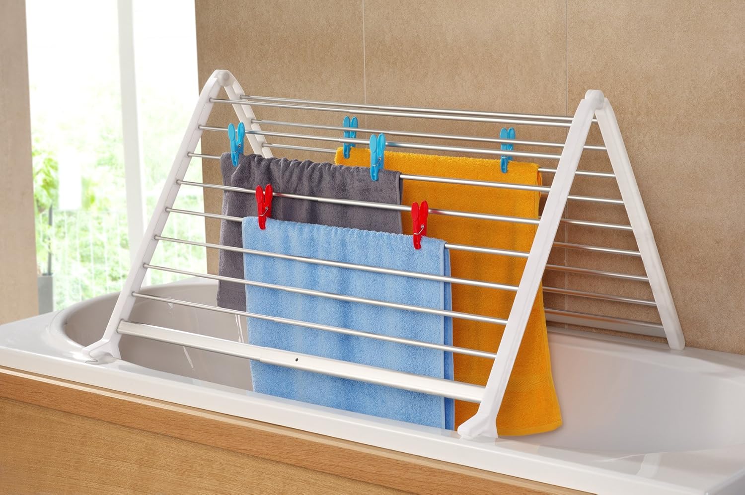 Ruco V 803 Bath Tub Drying Rack 16 m Adjustable Width Amazon.co.uk