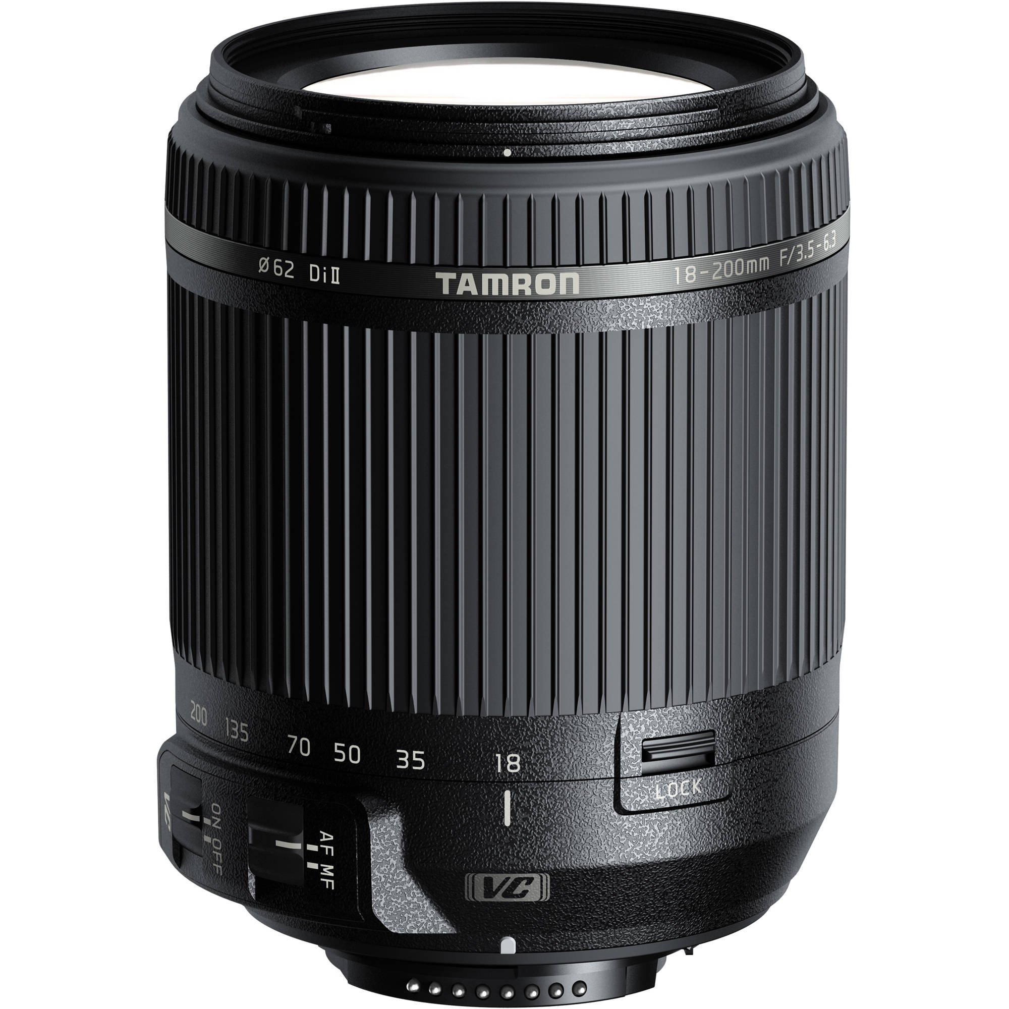 Tamron 18-200mm F/3,5-6,3 Di II VC Obiettivo Stabilizzato per Nikon, Nero