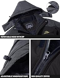 TACVASEN Winter Jacket Men Fleece Coat Mens