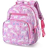 mibasies Toddler Backpack for Girls 2-4: Cute Kids Backpacks for Girls - Preschool Kindergarten Backpack - Flower Cat