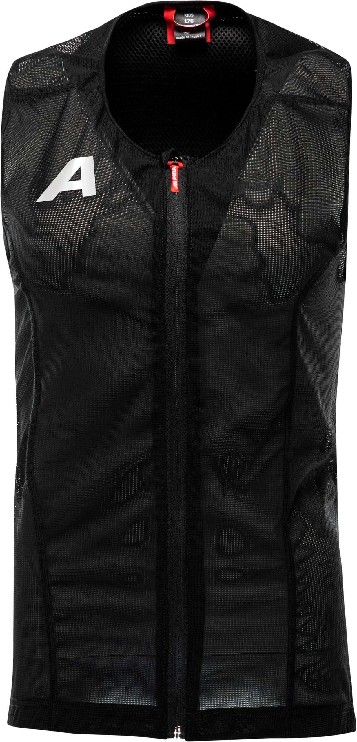 ALPINA Proshield Junior Vest – Kids Back Protector for Skiing and Snowboarding, Lightweight & Breathable Safety Vest with Side Protection – EU Size 140