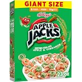 Kellogg's Apple Jacks Original Giant Size Breakfast Cereal 23 oz | 15g Whole Grains, Family Breakfast