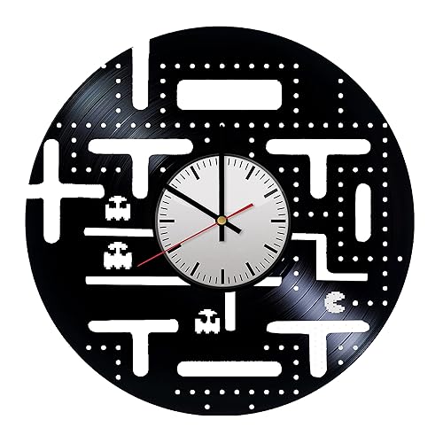 Amazon Com Pac Man Gameplay Vinyl Wall Clock Perfect Gift And