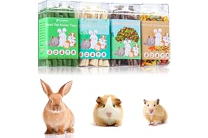 PStarDMoon Bunny Chew Toys, Apple Wood Sticks Timothy Hay Sticks Sweet Bamboo，Snacks for Rabbits, Promote Teeth Health, Digestive Health, Suitable for Rabbits Hamsters Guinea Pigs Chinchillas (1)