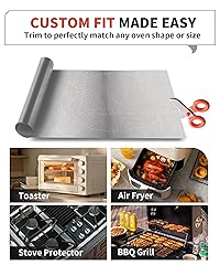 3 Pack Oven Liners for Bottom of Oven, 17x25" Large