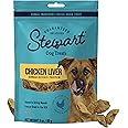 Stewart Single Ingredient Freeze Dried Raw Dog Treats, Chicken Liver, 3 Ounce Resealable Pouch, Training Treats or Meal Topper for All Size Dogs, High Protein, Grain-Free, Gluten-Free