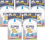 Craft Planet 240 ml PVA Glue Pack of 5 White Strong Tacky All Purpose
