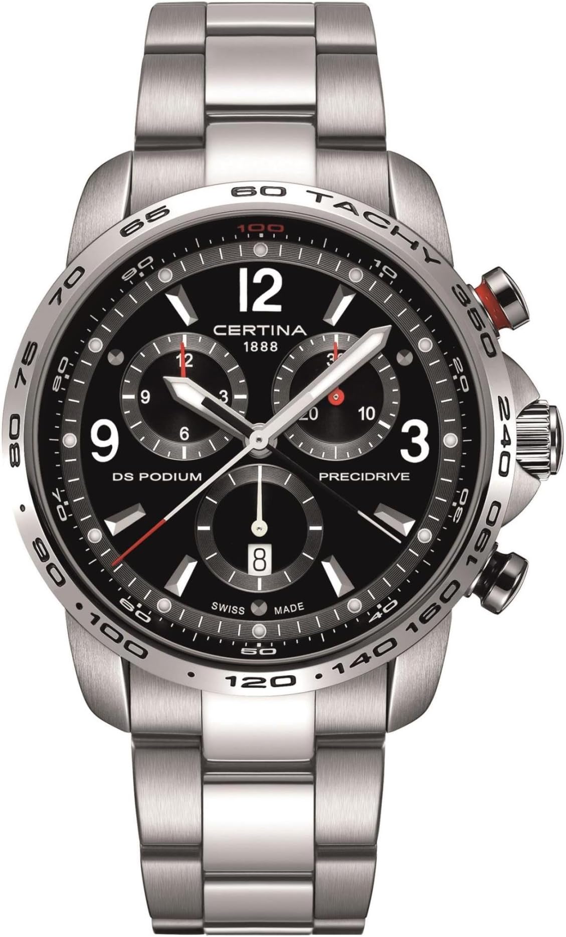 CERTINA MEN'S DS PODIUM STEEL BRACELET & CASE QUARTZ WATCH C001.647.11.057.00