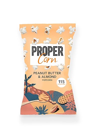 Smooth Peanut & Almond Popcorn 24 x 20g