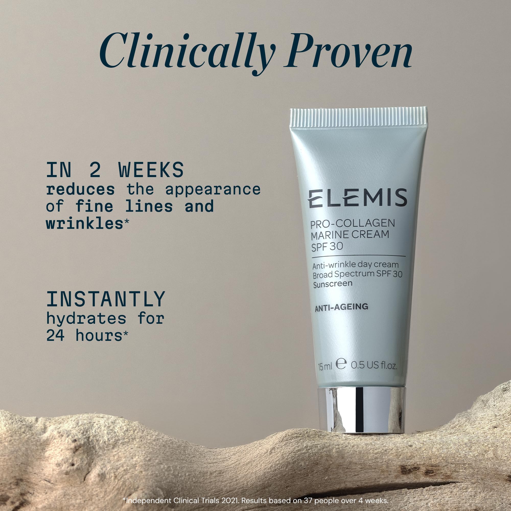 ELEMIS Pro-Collagen Marine Cream SPF 30, Lightweight Anti-Wrinkle Daily Facial Moisturizer