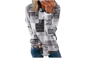 FQZWONG Long Sleeve Shirts for Women Plus Size Going Out Tops Basic Graphic Tees Y2K Casual Ladies Blouses Pullover Clothes