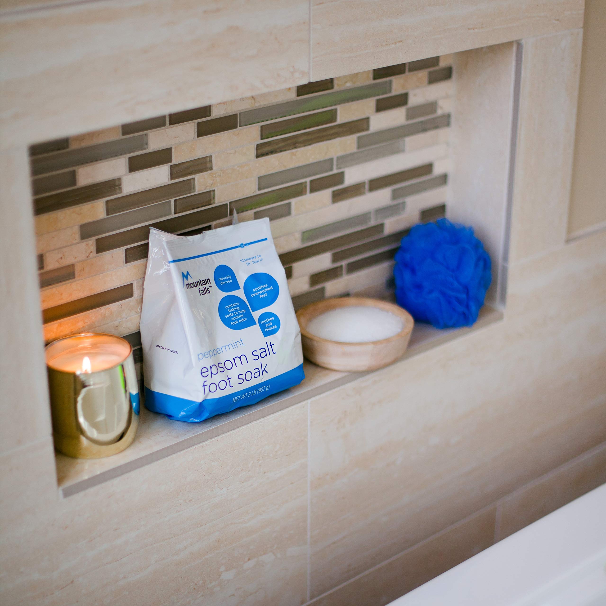 Mountain Falls Epsom Salt Foot Soak, with Baking Soda to Help Control