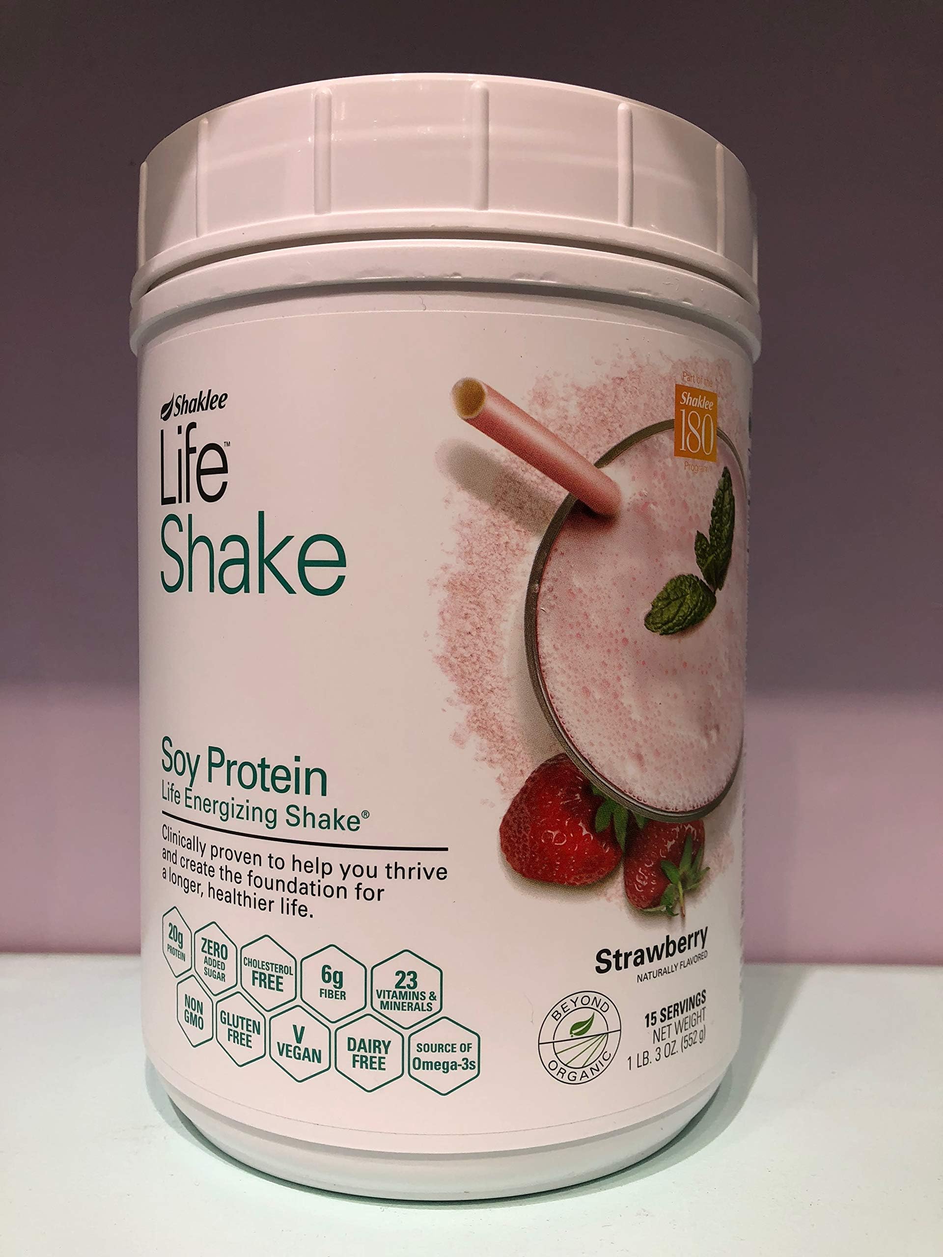 Shaklee NEW Life Shake Canister 15 servings -The most delicious, clinically proven shake- (Strawberry)