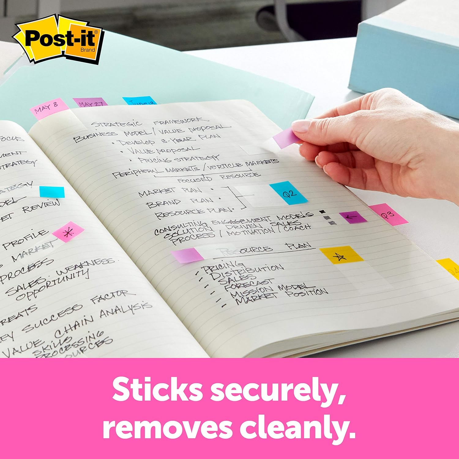 Post-it Flags Assorted Color Combo Pack, 320 Flags Total, 200 1-Inch Wide Flags and 120 .5-Inch Wide Flags, 4 On-The-Go Dispensers/Pack (683XL1) : Office Products