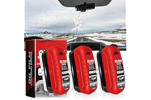 MAUSGAAV New 3-Pack Automotive Oil Film Cleaning Brush, Oil Film Remover for Car Windshield, Car Window Glass Cleaning Board, Universal Anti-Rain Fog Cleaning Glass Brush, Red