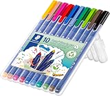 STAEDTLER Colouring Pens triplus Fibre-Tip 20 Assorted Colours Pack of 10 view 2