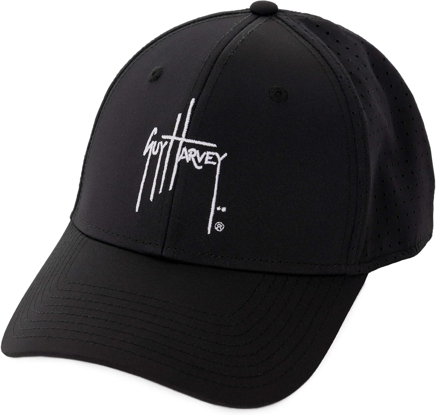 Guy Harvey Mens Perforated Performance Logo Hat at Amazon Men’s