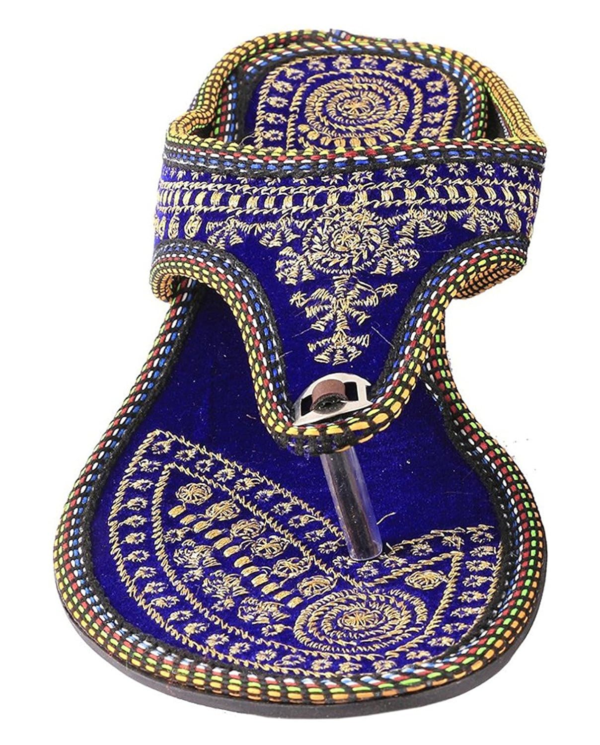 red choice collection women's velvet indian ethnic footwear