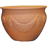 Tusco ProductsGB12WTC Garland Collection Planter, 12", Washed Terra Cotta