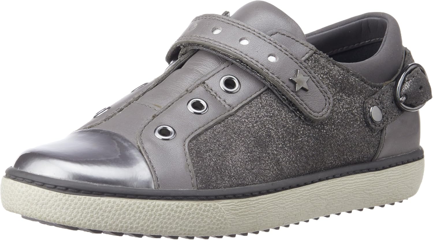 clarks silver lace up shoes