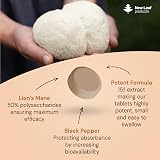 NEW LEAF PRODUCTS Lions Mane 2000mg 180 Vegan Tablets Black Pepper UK Made view 2