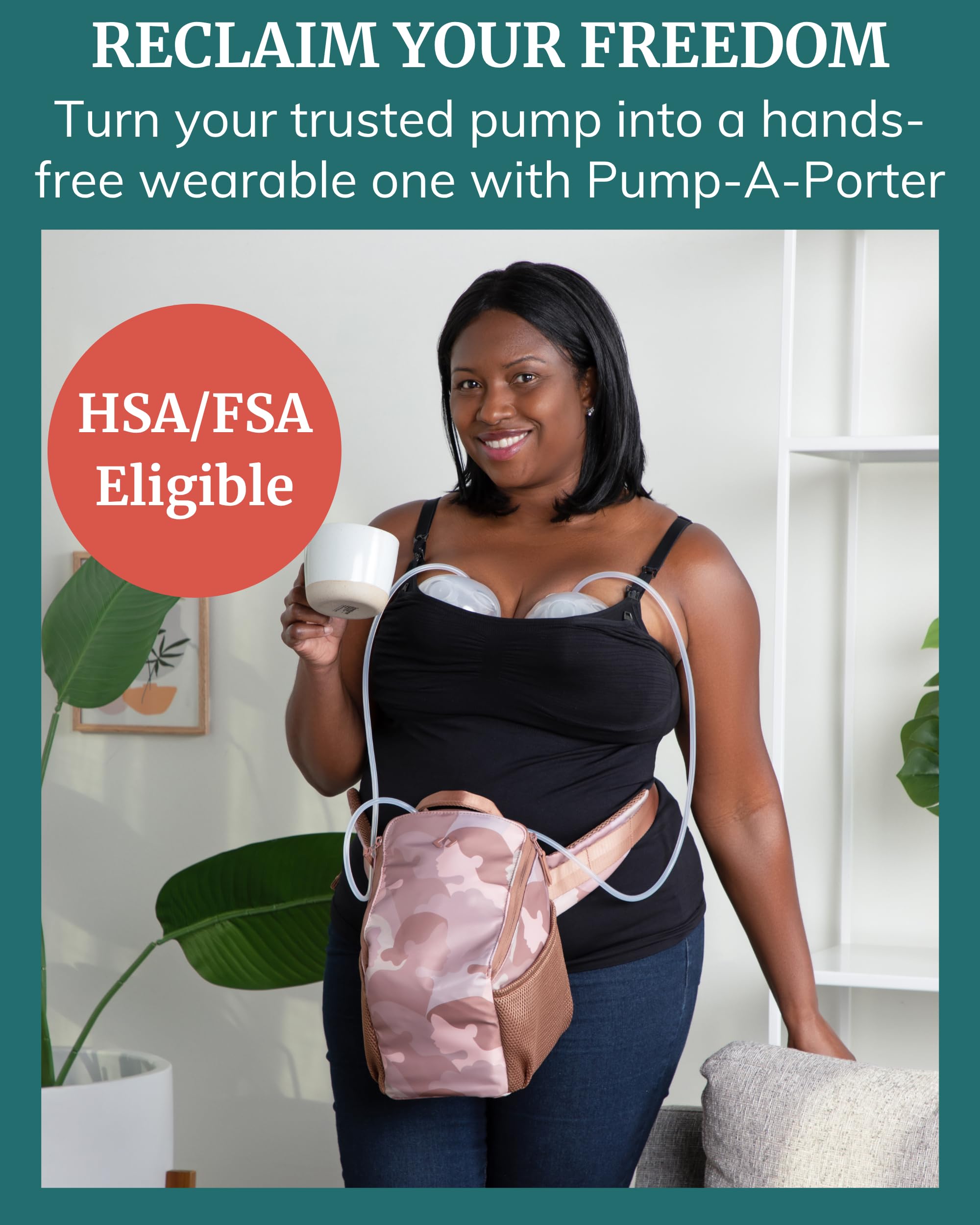 Condition photo showing New/Like New for pump-a-porter portable breast pump bag | belt bag | turns electric pump into hands-free wearable bre