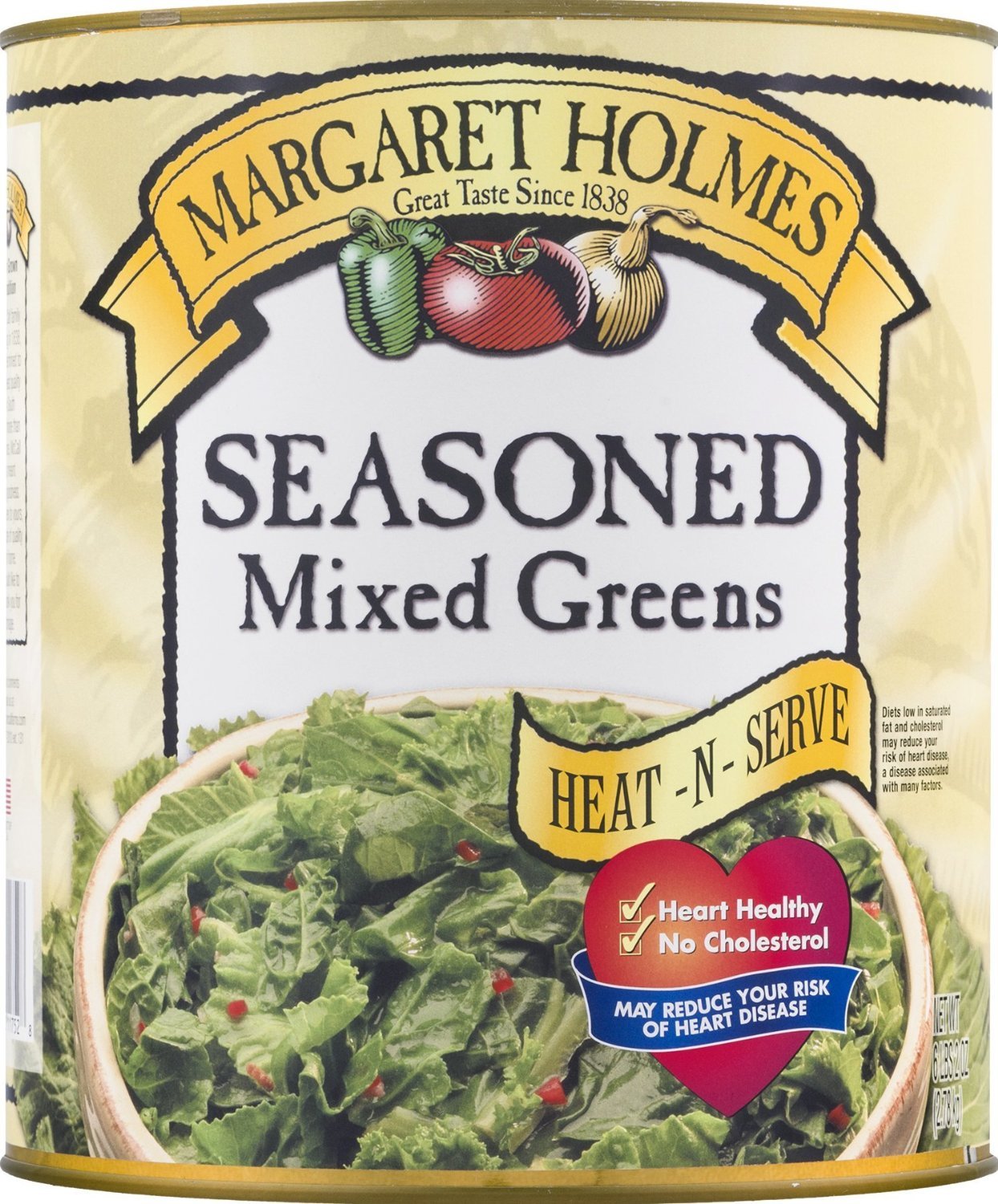 Margaret Holmes Seasoned Heat & Serve Mixed Greens 27 Oz Each (Pack of 2)