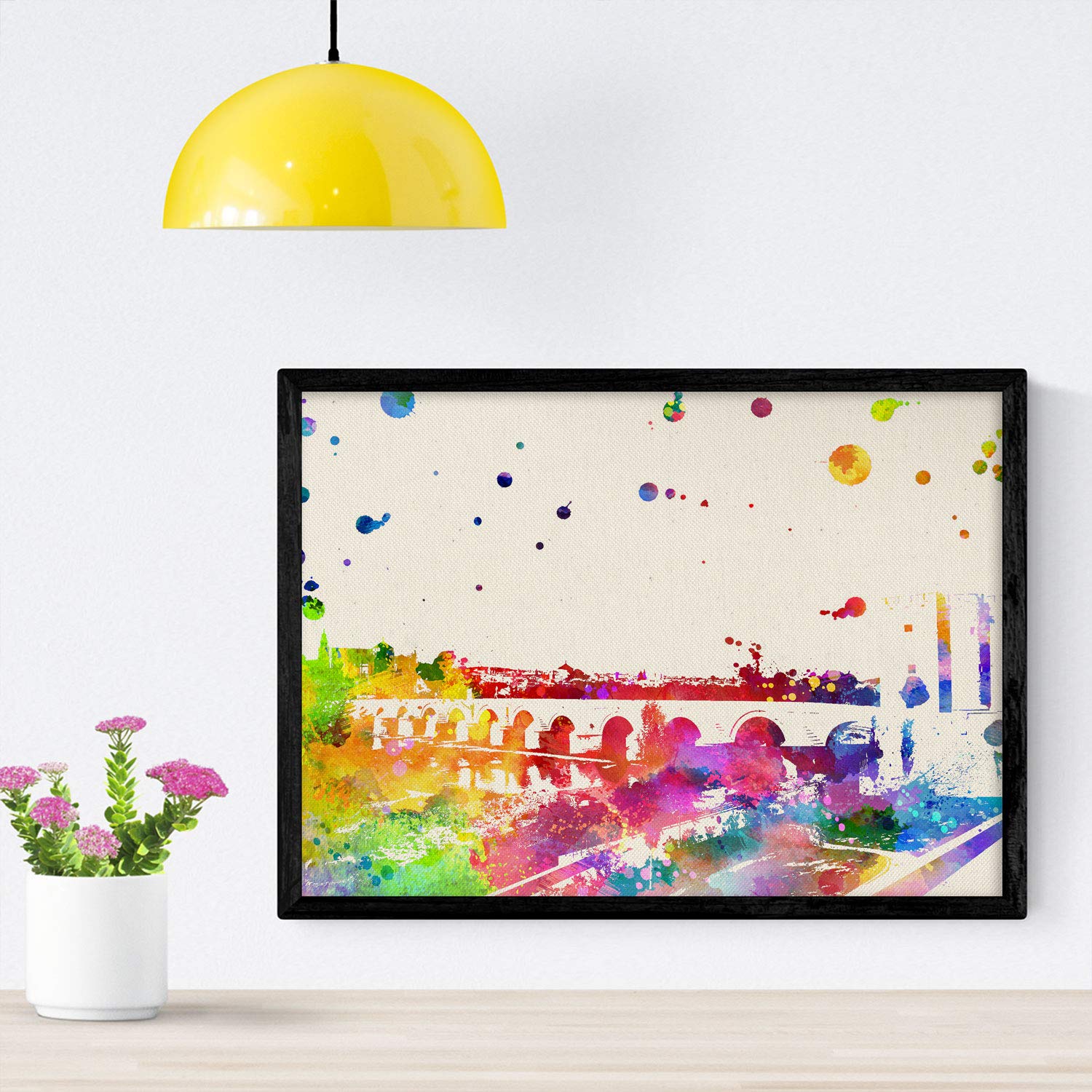 Nacnic Poster of Cordoba. Sheets and illustrations of cities, communities, and maps of Spain. A4 size