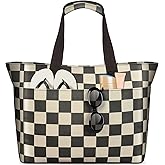 Vewaci 35L Large Beach Bag, Waterproof Sandproof Beach Bags for Women, Beach Tote Pool Bag with Zipper Wet Compartment