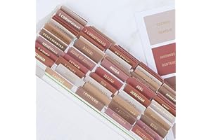 DAYBREAK 41 Decorative Bible Tabs for Women (96 Pieces) - Earth Tone Neutral Gold Foil Bible Tabs - Laminated Bible Labels Tabs – Remove & Replace Bible Index Tabs - Bible Study Supplies for Women (Sunset)