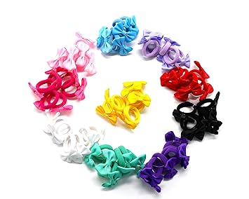Amazon Com Charlotte 60 Pcs Baby Hair Bands Hair Ties Ponytail