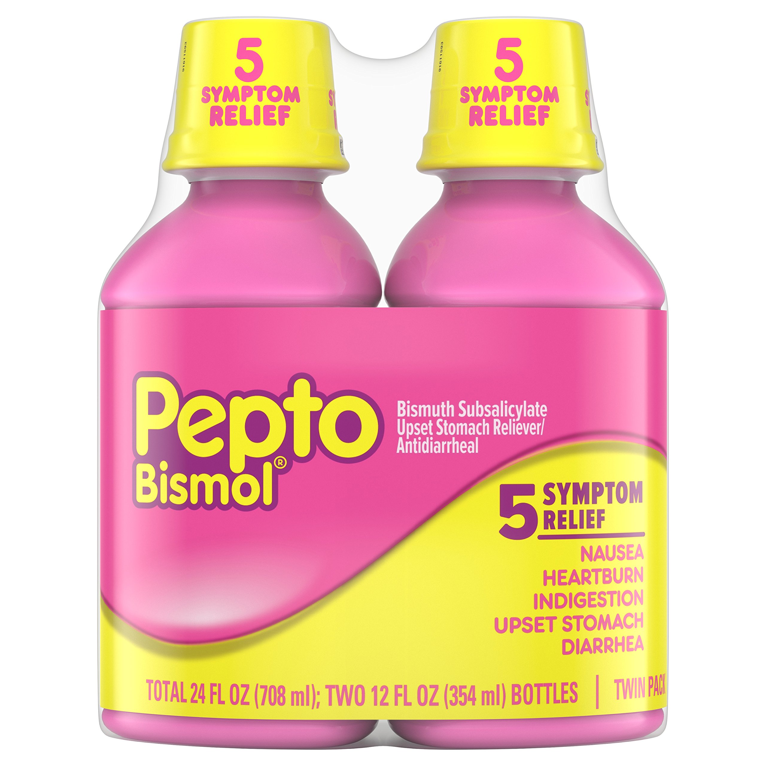 Pepto Bismol Liquid, Upset Stomach Relief, Bismuth Subsalicylate, Multi