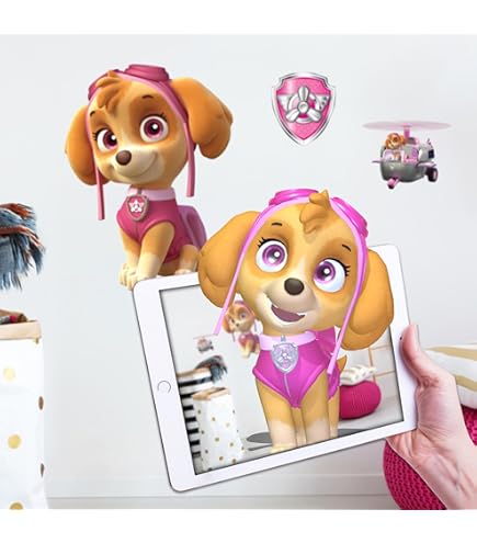 Everest Patrol Girl Pup Wall Decal - 7 Inch Removable Vinyl Dog Sticker