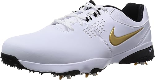 Amazon ナイキゴルフ ゴルフシューズ メンズ ホワイト メタリックゴールド ブラック 29 0 29cm Nike ナイキ ゴルフ