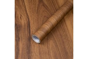Decoroom Wood Contact Paper Peel and Stick, Thicken Vintage Wood Grain Contact Paper for Countertops Furniture, Natural Wood Wallpaper Self-Adhesive Removable Waterproof Vinyl Film 15.7 in X 118 in
